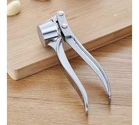 TEMU 1 Prensa de Ajo Duradera de Acero Inoxidable - Picadora de Ajo Multifuncional de Metal, Trituradora de Ajo Lavable, Gadget de Cocina Seguro para para Ajo, Jengibre y Más