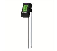 TEMU 1 Probador de humedad multifuncional 6 en 1, medidor de pH, fertilidad/luminosidad/absorción de dióxido de carbono, termómetro de jardín, 9.06*2.28*1.77 pulgadas