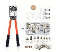 TEMU 1 pza./2 pzas./61 pzas. Alicates de crimpado de terminales SC Y.O, alicates de crimpado manual en frío, alicates de crimpado de terminales OT para cables HX-50B