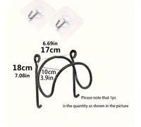 TEMU 1 pza./5 pzas. Toallero sin taladro, accesorio de almacenamiento para baño, soporte para toallas de pared sin perforaciones, botellero multifuncional