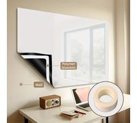 TEMU 1 pza. Pizarra Blanca Móvil Adhesiva para Pared - , Autoadhesiva, Superficie Limpiable, Ideal para Enseñanza, Capacitación, Oficina y Uso Doméstico - Estructura de Plástico Duradera