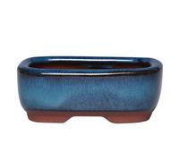 TEMU 1 rectangular de arcilla para flores, de cerámica para ventanas, regalo de jardinería, decoración para el hogar
