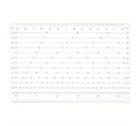 TEMU 1 regla acrílica para medición, costura, , artesanía, rectángulo transparente de 150X100X3Mm, herramientas de estampado de metal, herramientas y adiciones para la fabricación de joyas