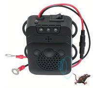 TEMU 1 Repelente ultrasónico de ratas con luz, repelente de ratas debajo del capó para motor de vehículo de coche de 12V