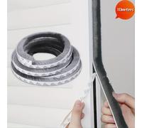 TEMU 1 Rollo, 10M/33Ft Tira de de Plástico para , Sello de Cepillo Autoadhesivo, Adecuado para Puertas y Ventanas, Insonorizado, A prueba de polvo, Remodelación del Hogar