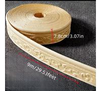 TEMU 1 Rollo de Cinta Adhesiva Autoadhesiva, Engrosada e Impermeable para Zócalos, Marcos de Puertas, Paredes de , y Cierre
