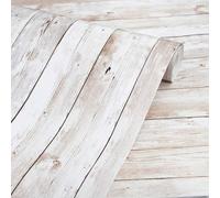 TEMU 1 Rollo de Papel Tapiz de Madera Autoadhesivo Removible, Papel Tapiz Decorativo de Madera a Pelar y Pegar, Revestimiento de Pared de Madera Vintage, Película Interior, Papel Tapiz de Madera