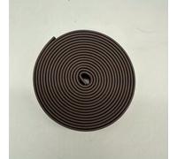 TEMU 1 Rollo de tira de sellado marrón en forma de I de 3m, con respaldo autoadhesivo para sellar grandes brechas, aislamiento de goma para prevenir colisiones, fácil de cortar al tamaño adecuado