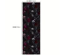 TEMU 1 Rollo, , Papel Tapiz Floral , Papel Tapiz Floral Autoadhesivo, Papel Tapiz Floral Retro Removible, Papel de Flores Vibrantes, Papel Autoadhesivo para Muebles, Gabinetes y Paredes Decorativas