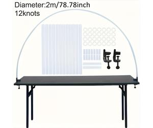 TEMU 1 Set de Kits de de Escritorio, de de Semicírculo Ajustable de Plástico de 2M, Decoración para de y , Soporte de Columna de Globos de para Adultos, Decoración para Fiestas en el Hogar y al