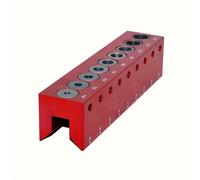 TEMU 1 Set, Guía de taladro de agujero vertical de automático para de 4-12 mm, localizador de agujero de bolsillo, punzón de de espiga, herramienta de carpintería