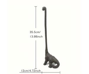 TEMU 1 soporte de papel de cocina con diseño de dinosaurio, soporte de papel de cocina de estilo , soporte de metal para papel de baño o cocina para piso o encimera