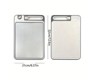 TEMU 1 tabla de cortar de acero inoxidable con afilador. Tabla de cortar de cara, tabla para , tabla para descongelar, utensilios de cocina, herramientas de cocina