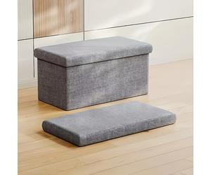 TEMU 1 Taburete Plegable Grande/, de Almacenamiento Multifuncional, Ahorra para Entrada, Sala, Dormitorio, Pasillo, Asiento de Cama, Mueble Multiusos
