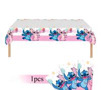 TEMU 1 tapete de mesa de Disney Stitch | Tema Lilo & Stitch | Decoración para comedor y del hogar, mantel para Pascua, Acción de Gracias y Día de San Valentín