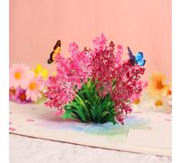 TEMU 1 tarjeta de felicitación con flor de lilas y , completa con tarjeta de notas y sobre, ideal para de la , , , San Valentín, aniversarios y como de o decoración del hogar