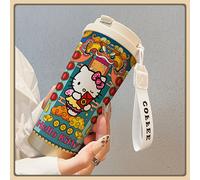 TEMU 1 taza de acero inoxidable aislada de 18 oz con , de lujo Hello Kitty Sanrio, ideal para bebidas frías y calientes, cubitos de hielo, para café, té y . regalo para Navidad, Halloween y Pascua