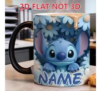 TEMU 1 , Taza de Stitch Escondida , Taza de Café Personalizable de Disney, Ideal para Oficina y Uso Diario, y un Regalo de y Fiestas para Fans de Stitch
