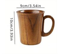 TEMU 1 taza japonesa creativa de madera de Jujuba para el hogar, de estética, resistente a la , para té, café y cerveza