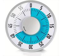 TEMU 1 temporizador mecánico de , temporizador visual de para el aula, temporizador de cocina con imán para profesores, aprendizaje, cocina para adultos, oficina