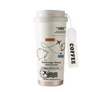 TEMU 1 termo de 530 ml con diseño de mapa de , estilo , ideal para bebidas frías y calientes. vaso portátil es para fiestas y un regalo para , o viajes, para de San Valentín.