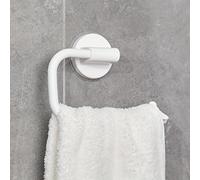 TEMU 1 Toallero moderno de plástico autoadhesivo, sin perforaciones, para montaje en pared, con gancho para toallas de , para almacenamiento de toallas en baño y cocina, toalleros