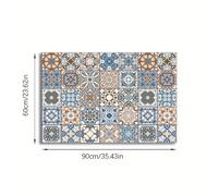 TEMU 1 ud. Adhesivo decorativo para estufa de cocina estilo bohemio, material de PVC engrosado, diseño adhesivo removible, un adhesivo limpia la grasa