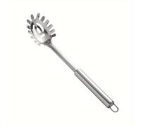 TEMU 1 ud., cuchara para espagueti, cuchara para espagueti, cuchara, colador, cuchara para espagueti con ranura, colador de acero inoxidable, herramienta de cocina