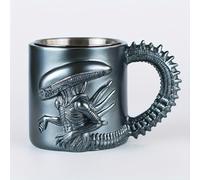 TEMU 1 ud., Taza de Xenomorfo, Vaso de agua de acero inoxidable , tecnología de resina en relieve 3D, taza de fantasía , vaso para cerveza , 13.5 oz