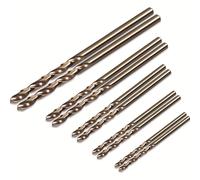 TEMU 10 brocas HSS M35 de cobalto de 1 mm, 1.5 mm, 2 mm, 2.5 mm y 3 mm con vástago y punta helicoidal para taladrar acero inoxidable