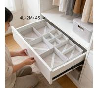 TEMU 10 Cajas de Almacenamiento Plegables de Tela con Cremalleras, de Almacenamiento y , Organizador No Tejido para Pañales, Ideal para Calcetines, Sujetadores, Toallas y Corbatas
