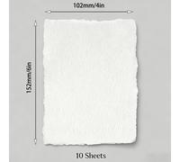 TEMU 10 hojas de papel de acuarela con desafilado, 4x6 pulgadas, papel a de 300 gsm, papel texturizado de prensa fría para , papel pequeño para acuarelas, tarjetas, manualidades