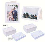 TEMU 10 Marcos de Fotos en Tarjetas + 10 Sobres, Tarjetas de Inserción de Fotos en , Ideales para Graduaciones, , , Aulas y Otras Ocasiones -