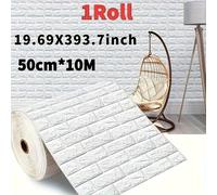 TEMU 10 Metros / 393.7 Pulgadas Adhesivo de Pared 3D de Espuma - Papel Tapiz Autoadhesivo Estilo Europeo, Fácil de Limpiar y Universal para , Cocina y Baño, y Pegar, Mejora para de Acción de Gracias