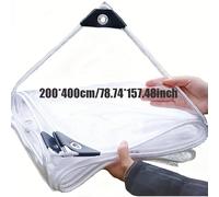TEMU 10 Mil PVC Transparente y Resistente, Tela Impermeable, Accesorio para Camping de Otoño, Ideal para Autocaravanas, Terrazas, y Barcos al , También Puede Usarse como Cubierta para Piscinas