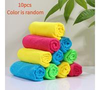 TEMU 10 Paños de Limpieza para el Hogar, Toallas de Microfibra de Absorción, Paños Multiusos para Vidrios y Platos, Secado Rápido, Set de Limpieza para Año
