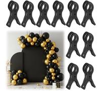 TEMU 10 Piezas de Grapas Grandes para de Globos, Grapas de Plástico para Fondos, Kit de Grapas Resistentes para de Globos, Grapas de Plástico Multiusos