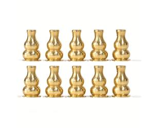 TEMU 10 piezas de soporte para incienso de aleación de cobre, brazalete de alambre para calabaza, accesorios para estufa de fumigación y repelente de