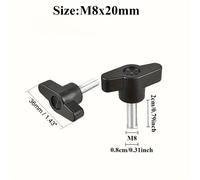 TEMU 10 piezas de T-bolts, tornillos de manija, tornillos de ala, tornillos , tornillos, tornillos de manija de sujeción M5 M6 M8