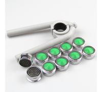TEMU 10 piezas/paquete de aireador de grifo, equipado con una llave, boquilla de grifo, M24-24 mm, adecuado para varios grifos como cocina, baño y inodoro, sin salpicaduras reduce para grifos de baño