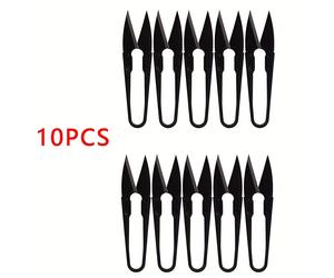 TEMU 10 tijeras de hilo de de calidad, cortahilos de U con , cortador de hilos para costura, mini tijeras pequeñas para podar flores y hojas en jardinería