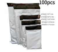 TEMU 100 Bolsas de Envío , Bolsas de Mensajería, Bolsas de Plástico Resistentes, Autoadhesivas en 5 Tamaños (20 Unidades Una), Bolsas de Poliéster para Paquetería Postal