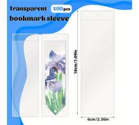 TEMU 100 Fundas Transparentes para Marcadores, Fundas de Almacenamiento para Marcadores en , Adecuadas para Uso Escolar y de Oficina, Tamaño 7 X 2.3 Pulgadas