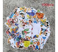 TEMU 100 pegatinas decorativas desechables de la colección familiar de , regalo de Navidad y , aptas para portátiles, MacBooks, patinetas, equipaje, Stitch, , Pooh, , , León, pegatinas para tabletas