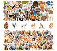 TEMU 100 Pegatinas Realistas Africana en Estilo de Libreta - Paquete de Animales con , , Jirafas, Cebras, , , Suricatas y para Adolescentes y Adultos, Scrapbooking, Diarios, Manualidades DIY