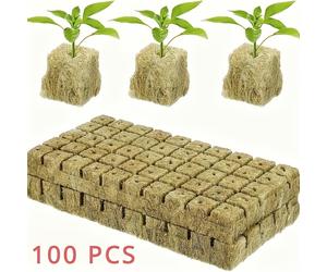 TEMU 100 Piezas de Cubos Hidropónicos EcoGrow con Porosidad - Fáciles de Cortar, Suministros para Jardinería