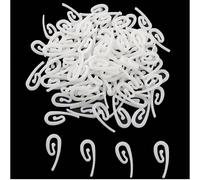TEMU 100pcs Accesorios para Cortinas Gancho para Cortinas de Plástico