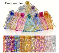 TEMU 100pcs Bolsas de Organza con Cordón - 3.5x4.5" Bolsas de Joyería y Dulces de Color Degradado para , , Navidad y Fiestas de Graduación