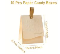 TEMU 10pcs, de Regalo Creativa de , Cajas de Regalo Dulces, de Empaque de Regalo Pequeña, para Boda, Fiesta de , Decoración de Favores, Suministros de Fiesta