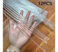 TEMU 12 barras de pegamento caliente transparente de cristal | 7mm*200mm Adhesivo termofusible de viscosidad extra largo para mini pistola de pegamento, manualidades y reparación del hogar